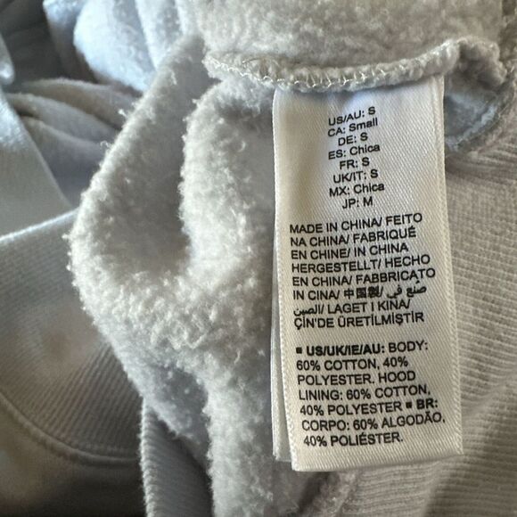 The Drop Women's Renee Washed-Fleece Slouchy Hoodie Size Small Microchip Grey - Picture 5 of 6